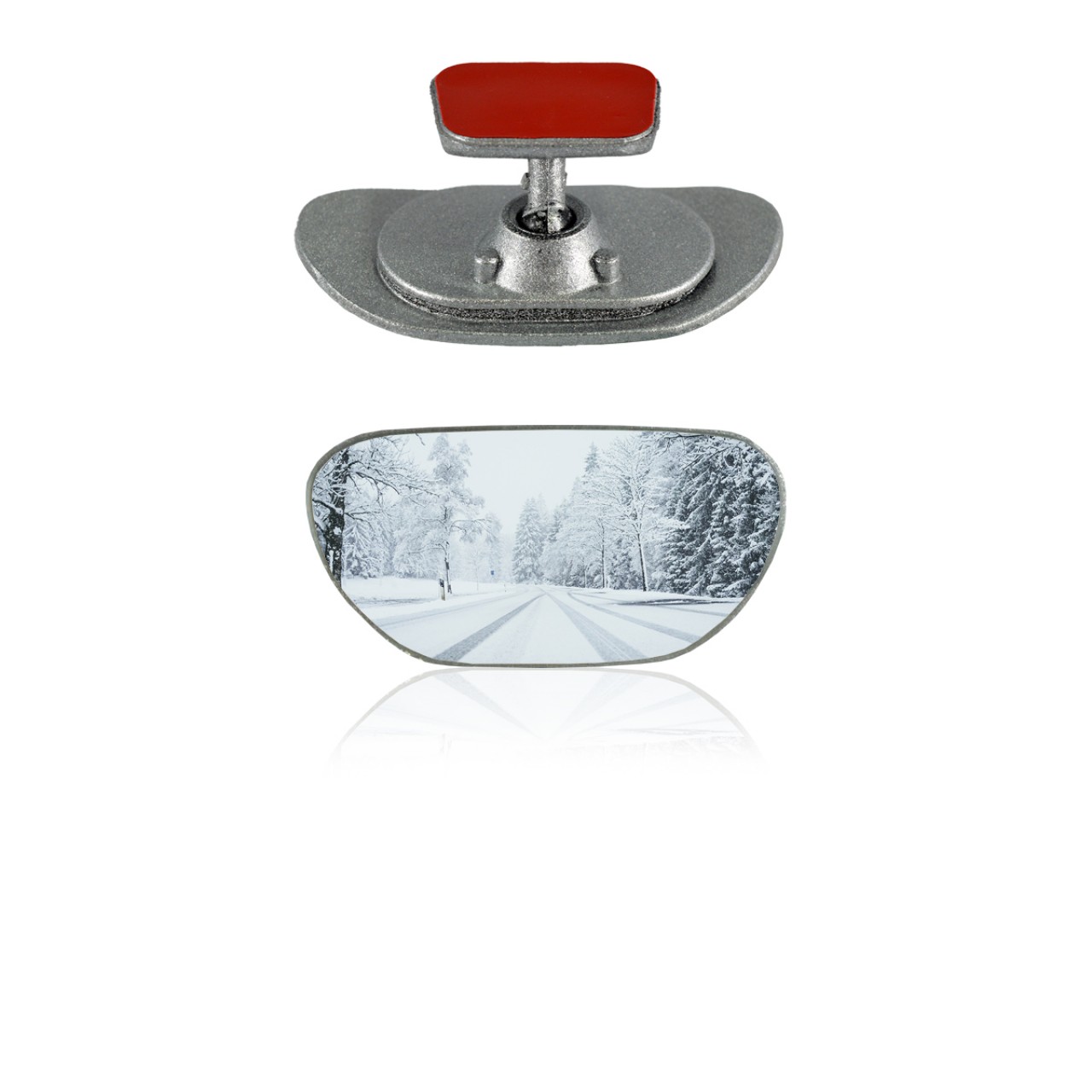 O-va Yapıştırmalı-1 Gümüş Yaldızlı İç Dikiz Aynası 96x42 mm