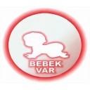 Mercek Dikkat Bebek Işıklı İç Dikiz Aynası 120 mm