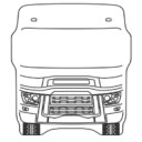 Renault Kabin Canlandırma Ayna Topuzlu 140x170 mm