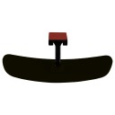 Universal Pırlanta Eğik Kollu-5 İç Dikiz Aynası 249x64 mm Siyah