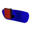 Universal Pırlanta Dik Kollu-3 İç Dikiz Aynası 171x56 mm Mavi
