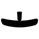 Universal Pırlanta Şahin Ayaklı-5 İç Dikiz Aynası 249x64 mm Siyah