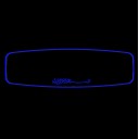 CİCİ KOLLU-2 R450 D/ YAKAMOZ   / MAVİ    (   BESMELE  ARAPÇA )   Işıklı İç Dikiz Aynası 300X80 mm
