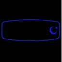 PALA ŞAHİN AYAKLI-1 R450/ YAKAMOZ   / MAVİ   (   AYYILDIZ  ) Işıklı İç Dikiz Aynası 320X115 mm 
