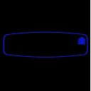 CİCİ ŞAHİN AYAKLI-2  R450 / YAKAMOZ   / MAVİ    (   GÜL  )   Işıklı İç Dikiz Aynası 300X80 mm