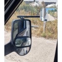 Karavan Aynası Camlı-1  Sağ Ayarlanabilir Plastik Ayaklı 140x70 mm