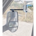 Karavan Aynası Camlı-1  Sol Ayarlanabilir Plastik Ayaklı 140x70 mm