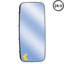 Axor Ym Rezistanslı Tırnaklı Sinyalli Plastik Yataklı Sol Ayna Camı 24V 215x435 mm 002 811 46 33