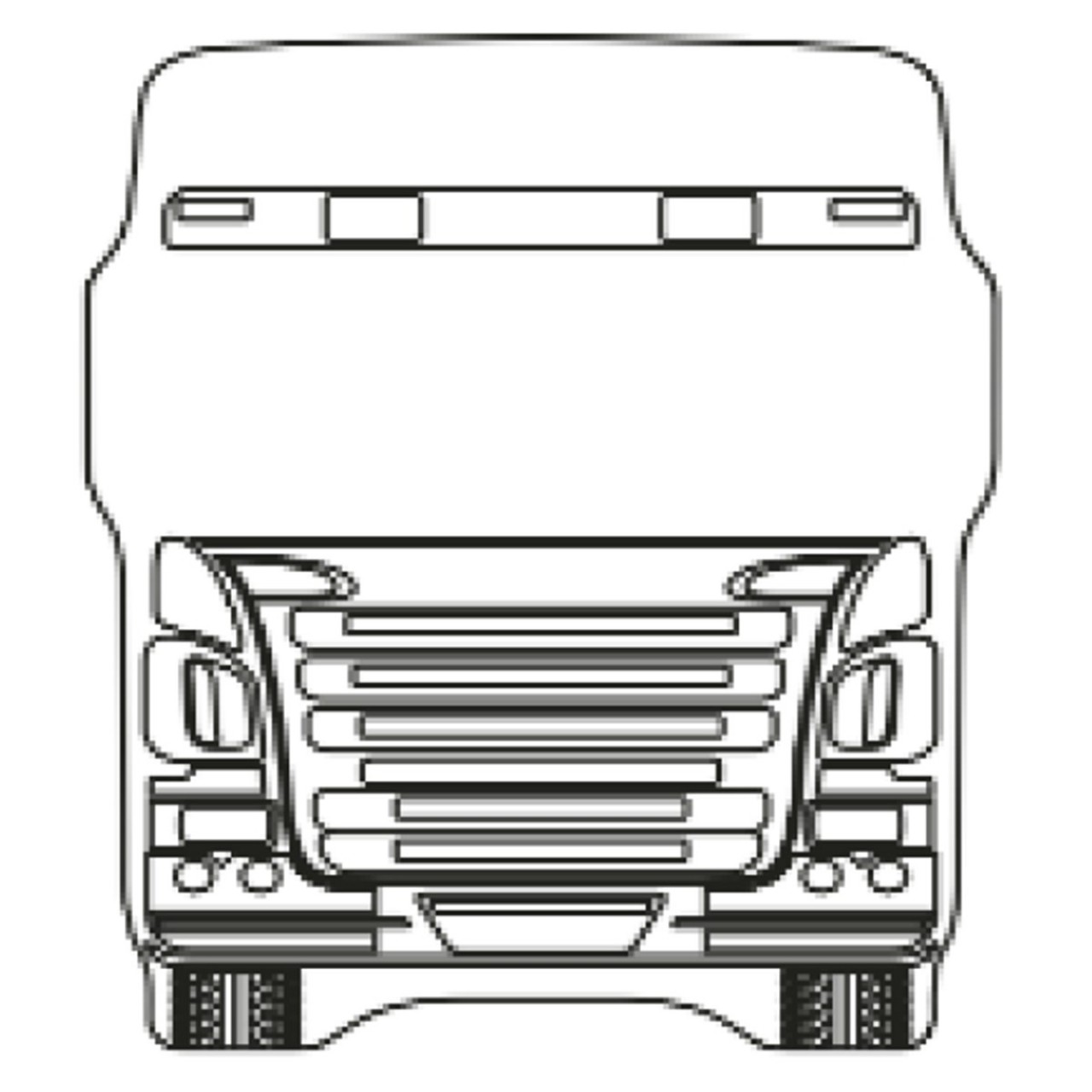 Scania Kabin Canlandırma Ayna Dik Kollu 140x170 mm